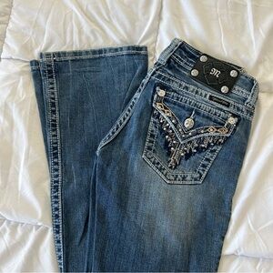 Miss Me Buckle Bootcut Jeans size 27 Blue denim no rips